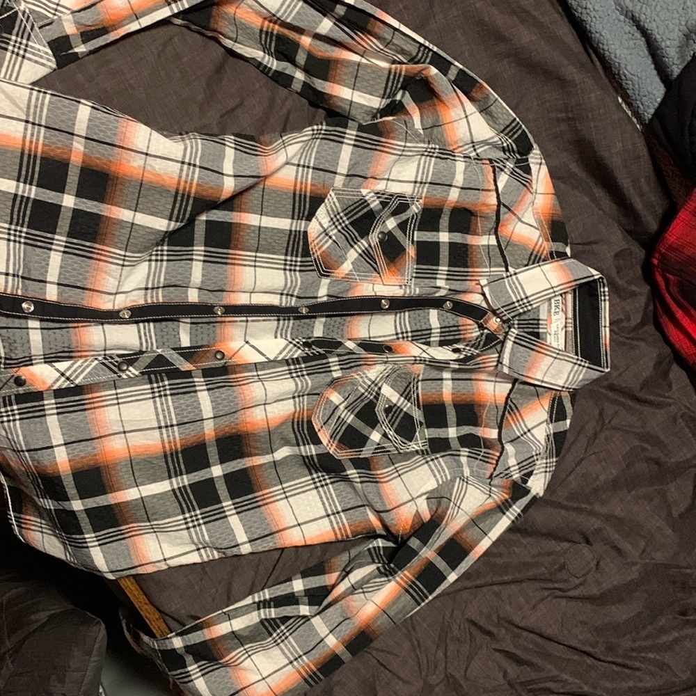 Vintage BKE Flannel Tailored Shirt Size Small